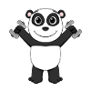Bodybuilder Panda Fitness Motivation Cadeau