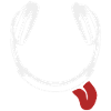 Headphones with tongue