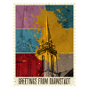 Darmstadt Germany City Skyline Stamp