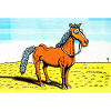 A horse