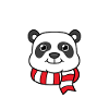 Panda Noël / Noël, Hiver, drôle