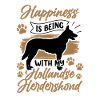 Hollandse Herdershond is happy