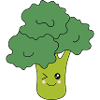Kawaii Brocoli Légumes vegan