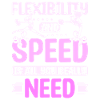 Flexibility and speed cheer girl