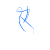 T-shirt with blue R
