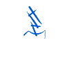 Buchstabe E in Blitzform