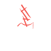 Lettre abstraite rouge E
