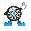 Dartspieler Dabbing Dart