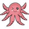 Kawaii Animals Octopus