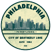 Philadelphia Skyline Badge