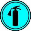 Fire extinguisher symbol