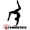 gymnastics, gymnast - heart; Gymnastics Girl