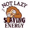 Not lazy, Saving Energy Sloth