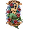 Water Mermaid Rose Tattoo
