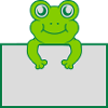Text present frog shield