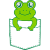 Unterwegs Hemdtasche Frosch Comic