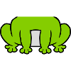 Costume small sitting frog