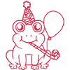 Party Frog Birthday Celebration