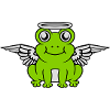 Halo Wings Frog Angel