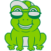 Cool little frog boy