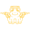 Wings Halo Frog Angel