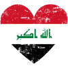 Iraq Flag Heart