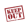 keep out