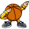 Dabbing basket-ball