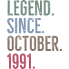 Legend Since October 1991