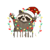 Raccoon Christmas Sleeping Shirt
