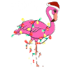 Flamingo Christmas Sleeping Shirt