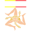 Sicily flag Sicily Palermo Italy