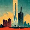 Futuristische Metropole