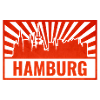 Hamburg Skyline Siebdruck