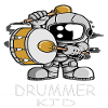 Drummer Kid,Funny Astronaut Drummer Boy