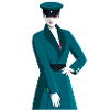 Femme en uniforme
