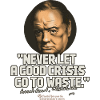 Churchill quote about crises