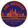 City portrait Los Angeles skyline