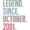 Legend Since October 2001
