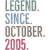 Legend Since October 2005