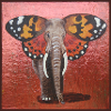 Éléphant papillon
