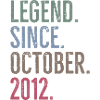Legend Since October 2012