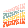 Groovy Pumpkin, retro text