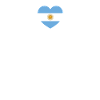 Argentine Heartbeat Drapeau argentin