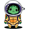 Cute Space Turtle