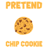 Funny chocolate chip cookie design