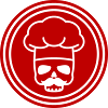 Icône du crâne de cuisinier