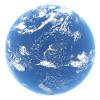 Neptune Water and Clouds Planet