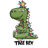Christmas Dinosaur Tree Rex