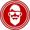 Symbole de barbe du visage